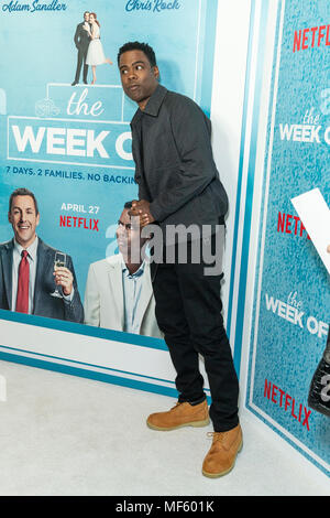 New York, NY - April 23, 2018: Chris Rock attends premiere of the The Week Of at AMC Loews Lincoln Square (Photo by Lev Radin/Pacific Press) Stock Photo