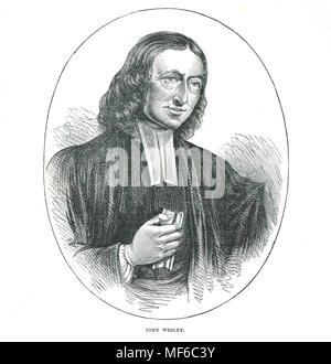 John Wesley, 1703–1791, English cleric and theologian, co-founder of Methodism Stock Photo