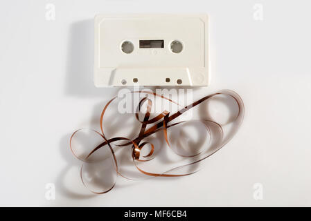 Old broken cassette isolated on white Stock Photo: 43580122 - Alamy