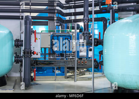 modern water filtration and purification system Stock Photo