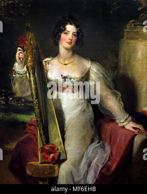 Portrait of Lady Elizabeth Conyngham 1824 Sir Thomas Lawrence 1769-1830. England. Stock Photo