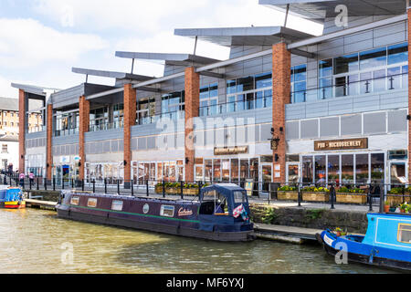 Part of the Gloucester Quays development beside the Gloucester and Sharpness Canal at Gloucester UK Stock Photo