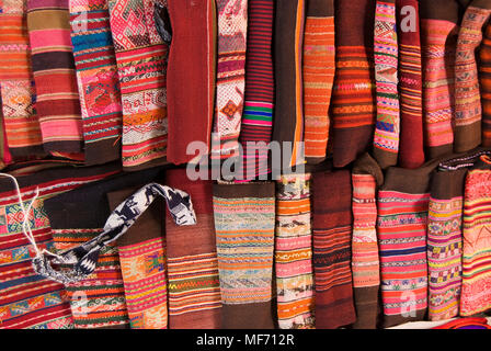 Traditional Andean tapestry from northern Argentina and Bolivia. Stock Photo