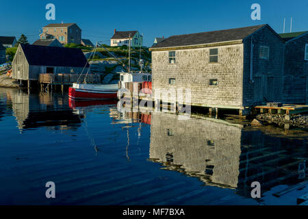 The fishing village of Peggy's Cove in rural Nova Scotia. Stock Photo