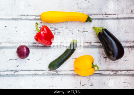 Mediterranean oven vegetables Stock Photo