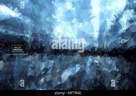Modern Design. Abstract background from triangles to polygons Stock Vector