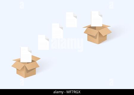 Data transfer process Stock Vector