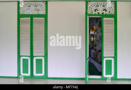 the traditional mosque built in 1625, is the second oldest mosque in South Kalimantan, Indonesia Stock Photo