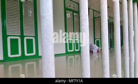 the traditional mosque built in 1625, is the second oldest mosque in South Kalimantan, Indonesia Stock Photo