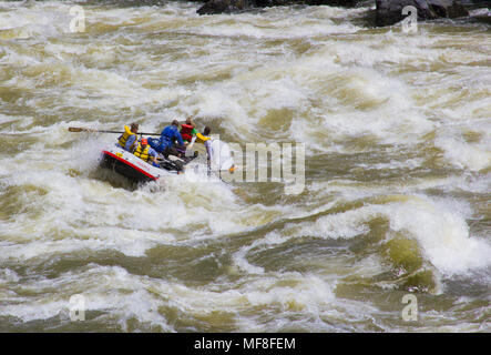 Wild Sheep Rapid Class IV, Hells Canyon, Snake River, deepest gorge in North America (7900 feet), forms the border of Idaho and Oregon. Photogrpher No Stock Photo