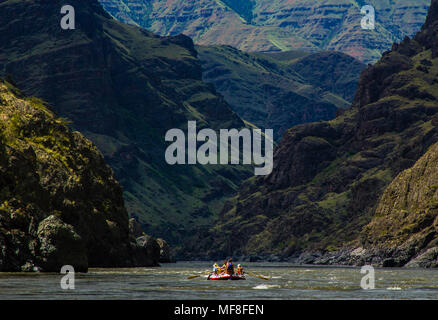 Hells Canyon, Snake River, deepest gorge in North America (7900 feet), forms the border of Idaho and Oregon. Photogrpher Norton led the fight to stop  Stock Photo