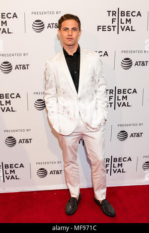 New York, USA. 24th April, 2018. Tanner Buchanan at the Tribeca Film Festival red carpet arrivals in New York City. Credit: SOPA Images Limited/Alamy Live News Stock Photo