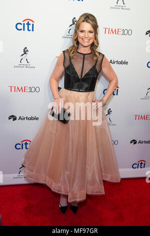 New York, NY - April 24, 2018: Savannah Guthrie attends 2018 Time 100 Gala at Jazz at Lincoln Center Credit: lev radin/Alamy Live News Stock Photo