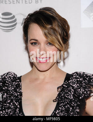 New York, United States. 24th Apr, 2018. 24 April 2018 - New York, New York - Rachel McAdams. Tribeca Film Festival 2018: 'Disobedience' . Credit: Christopher Smith/AdMedia/Newscom/Alamy Live News