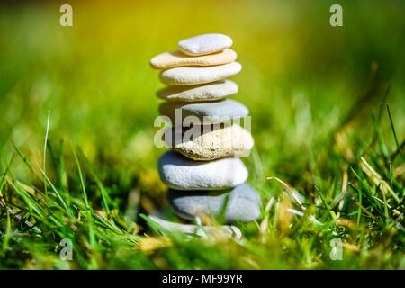 Stacked stones, harmony, balance Stock Photo