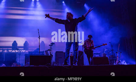 Elbow Headlining the Main Stage and Closing the Victorious Festival 2017 Stock Photo