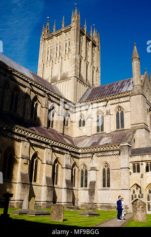 Wells Cathedral, England, Wells, Somerset, England, UK Stock Photo