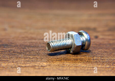 Nut and bolt Stock Photo
