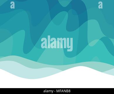 Northern lights, Vector abstract background Stock Vector