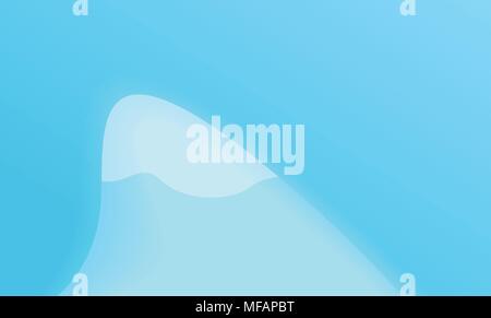 Blue Background with Aplen Mountains - Vector winter Landscape in Cartoon style. Stock Vector