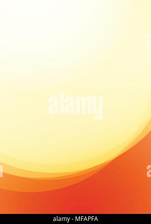 Fire Flame on Background orange and red color. Modern Bright Wallpaper of Energy with Light Area for Copy. Stock Vector