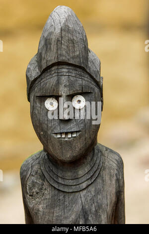 African Carved Wood top Tribal Statue