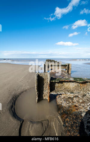 Pensarn beach near Abergele on the North Wales coast UK Stock Photo