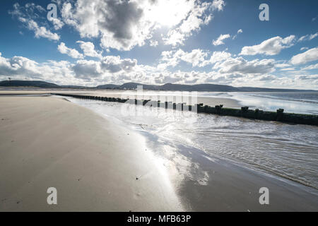 Pensarn beach near Abergele on the North Wales coast UK Stock Photo