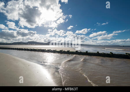 Pensarn beach near Abergele on the North Wales coast UK Stock Photo