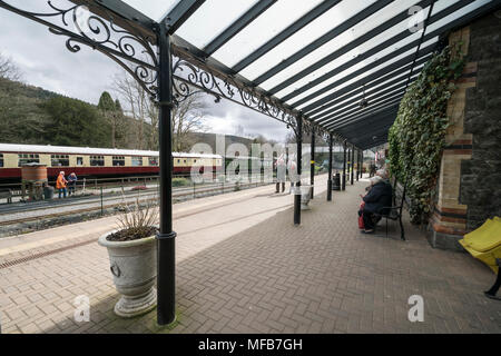 Betws-y-Coed train station in North Wales UK Stock Photo