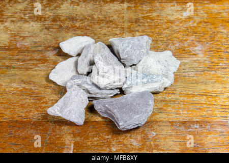 Pieces of slate as used in a UK secondary/high school. Stock Photo