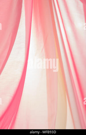 flying fabric separated on white background. Stock Photo