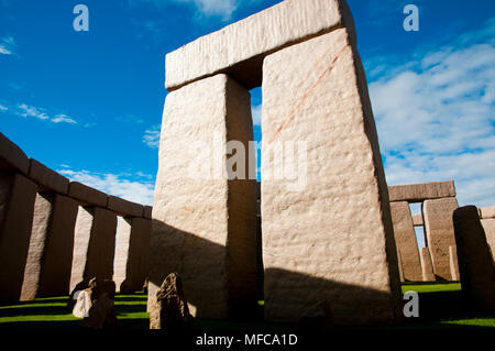 Full Stonehenge Replica - Esperance - Australia Stock Photo