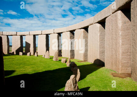 Full Stonehenge Replica - Esperance - Australia Stock Photo