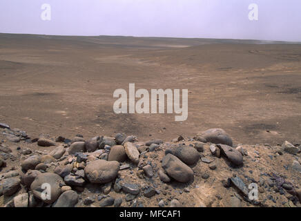 ATACAMA DESERT       Northern part of coastal fog desert,  Peru, South America Driest region on  earth with virtually no rainfall Stock Photo