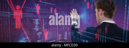 Composite image of businessman presenting Stock Photo