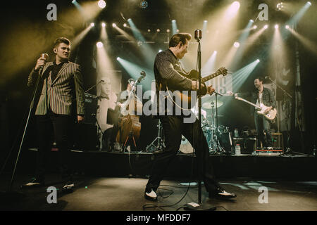 by Messing heroisk Switzerland, Bern - April 24, 2018. The German rock and roll band The  Baseballs performs a live concert at Bierhübeli in Bern. (Photo credit:  Gonzales Photo - Tilman Jentzsch Stock Photo - Alamy