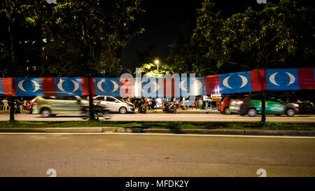 Kuala Lumpur, Malaysia. 24th April, 2018. Malaysia big general election (GE14) falls on May 9th, 2018. © Danny Chan/Alamy Live News. Stock Photo