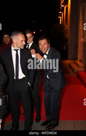 Paris, France. 25th April 2018. Celebrities are seen arriving at the Global Gift Gala in Paris Credit: Dimitri MOONEESAWMY/Alamy Live News Stock Photo