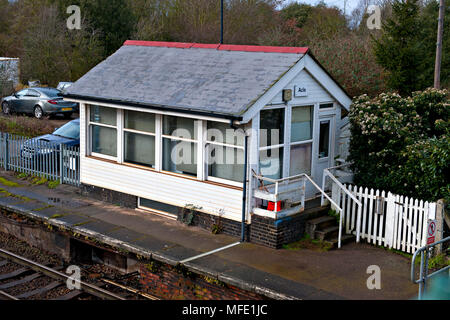 Acle railway station on the Wherry lines between Norwich and Great Yarmouth in Norfolk, UK Stock Photo