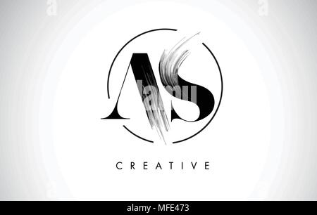 Black paint Brush Icon logo design vector illustration Stock Vector ...