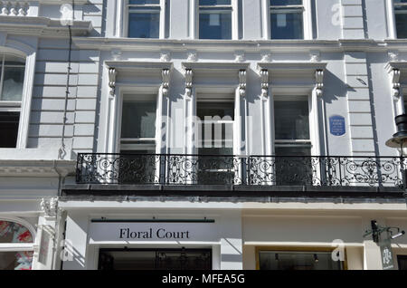 Floral Court apartment block in King Street, Covent Garden, London, UK. Stock Photo