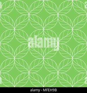 Seamless repeating linear leaves pattern Stock Vector Image & Art - Alamy