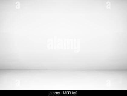 Empty White Photo Studio Interior Background. Realistic Spotlight ...