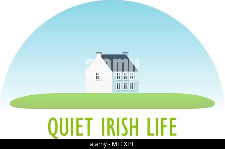 Traditional Irish House Stock Vector