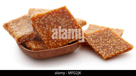 Sesame caramel candy very popular in Indian subcontinent Stock Photo