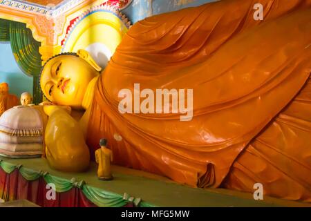 Buddha in Bandarawela Buddhist Temple on Sri Lanka  Stock Photo