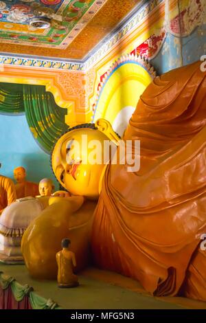 Buddha in Bandarawela Buddhist Temple on Sri Lanka  Stock Photo