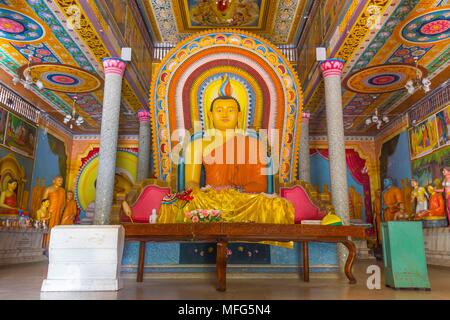 Buddha in Bandarawela Buddhist Temple on Sri Lanka  Stock Photo