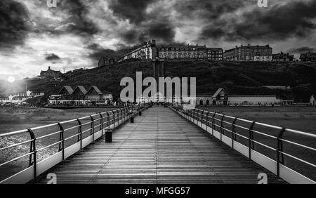 Saltburn Pier, North Yorkshire, United Kingdom Stock Photo